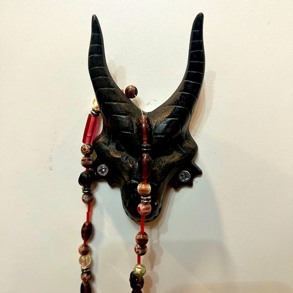 midevil fantasy Renaissance dragon hook, wrought iron 2"x4 metalwork blacksmith - Picture 3 of 11